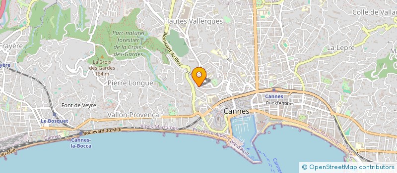 localisation de l'entreprise MADAME VIRGINIA RUSSO à CANNES