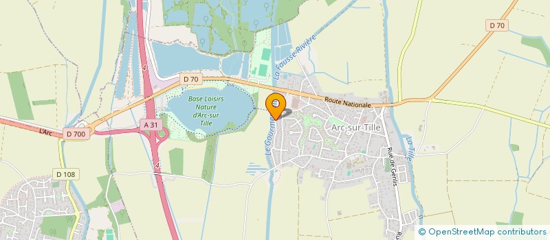 localisation de l'entreprise MADAME VIRGINIA TAVARES SILVA  ARC-SUR-TILLE