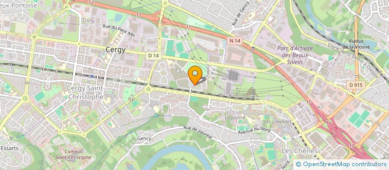 localisation de l'entreprise MADAME VIRGINIA VALLEJO  CERGY