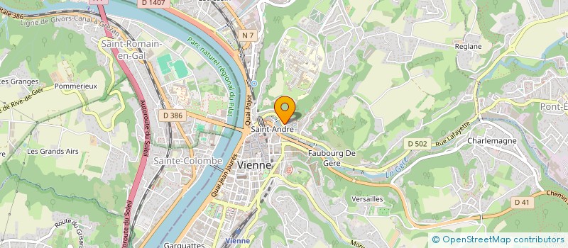 localisation de l'entreprise MADAME VIRGINIE ADAMO  VIENNE