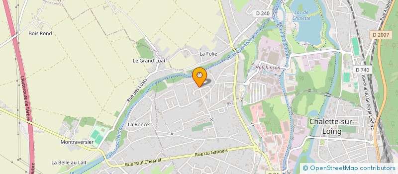 localisation de l'entreprise MADAME VIRGINIE AGUILERA  CHALETTE-SUR-LOING