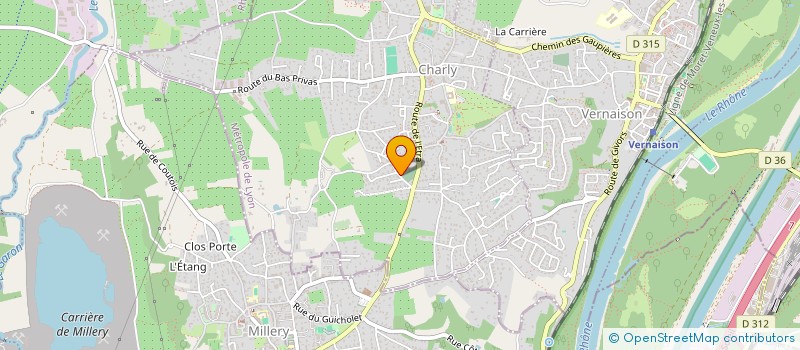 localisation de l'entreprise MADAME VIRGINIE AILLOUD  CHARLY