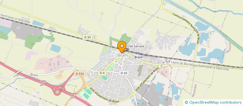 localisation de l'entreprise MADAME VIRGINIE ALAUX  BRAM