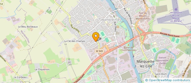 localisation de l'entreprise MADAME VIRGINIE ALICE LESUR  SAINT-ANDRE