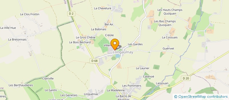 localisation de l'entreprise MADAME VIRGINIE ALLAIRE  LONGAULNAY