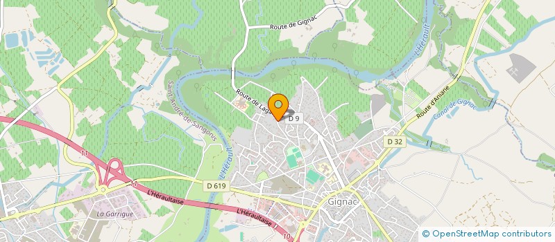 localisation de l'entreprise MADAME VIRGINIE ALLEGRE  GIGNAC