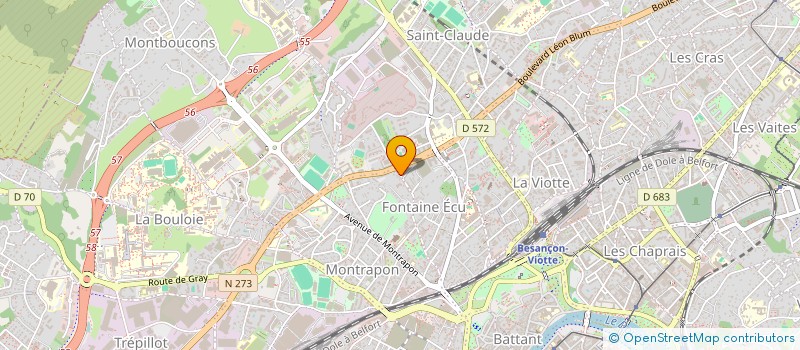 localisation de l'entreprise MADAME VIRGINIE AMANT à BESANCON