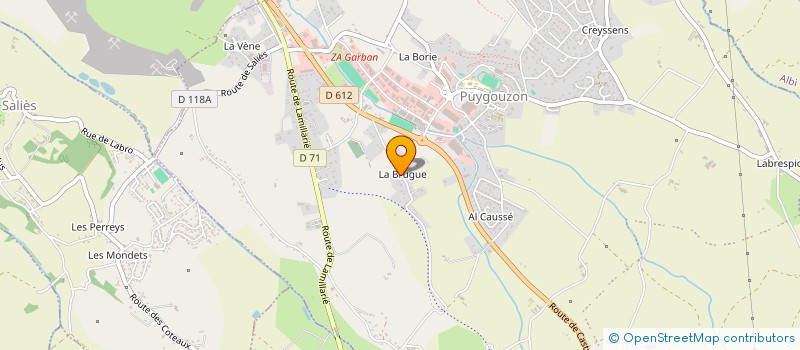localisation de l'entreprise MADAME VIRGINIE AMARDEIL  PUYGOUZON