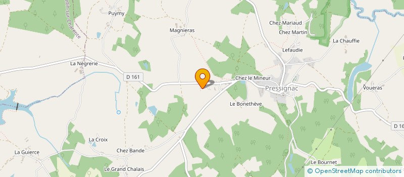 localisation de l'entreprise MADAME VIRGINIE AMELINE  SAINT-JUNIEN