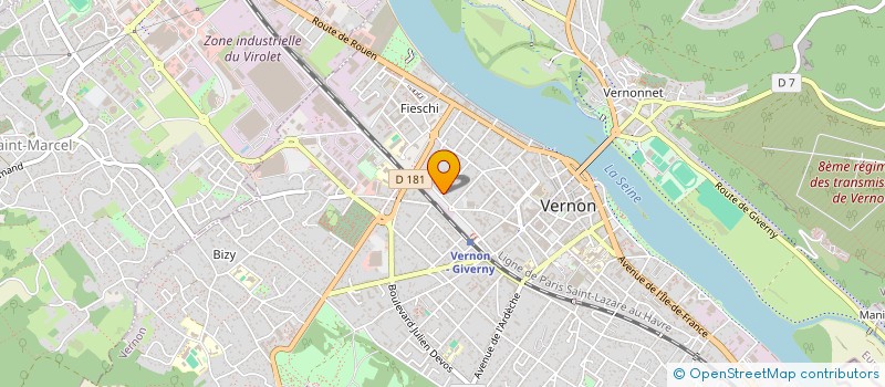 localisation de l'entreprise MADAME VIRGINIE AMMEUX  VERNON