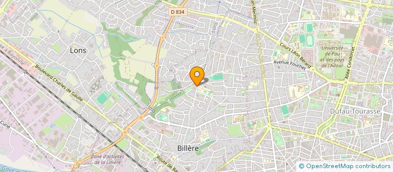 localisation de l'entreprise MADAME VIRGINIE AMMON  BILLERE