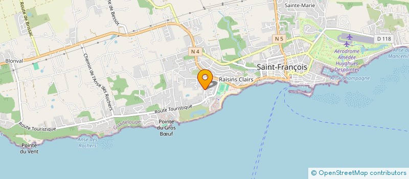 localisation de l'entreprise MADAME VIRGINIE ANDRE à SAINT FRANCOIS