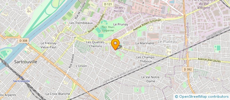 localisation de l'entreprise MADAME VIRGINIE ANDRISSEN  SARTROUVILLE