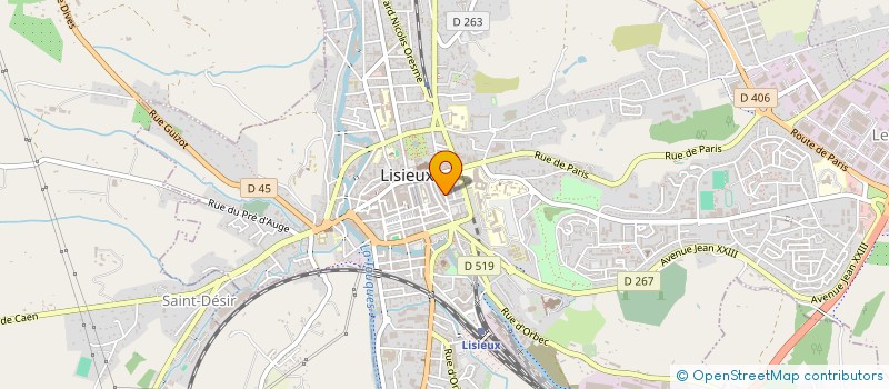 localisation de l'entreprise MADAME VIRGINIE ANFRY à LISIEUX