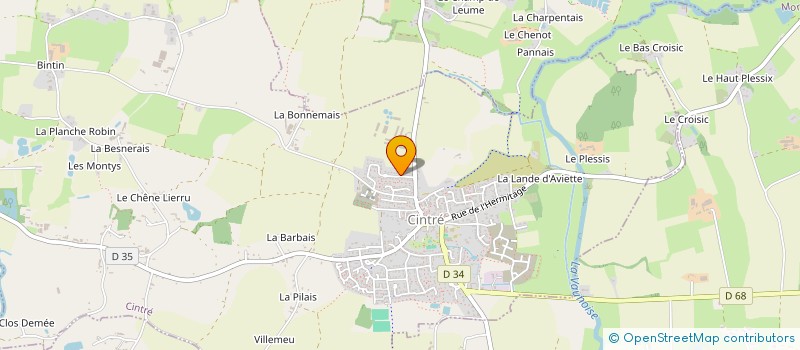 localisation de l'entreprise MADAME VIRGINIE ANNICK BIET  CINTRE