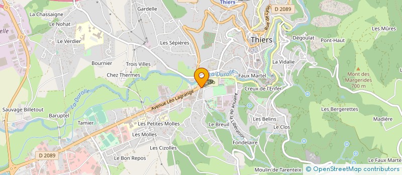 localisation de l'entreprise MADAME VIRGINIE ANTONIETTI à THIERS