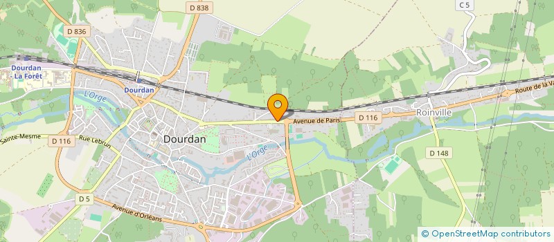 localisation de l'entreprise MADAME VIRGINIE ARAUJO à DOURDAN