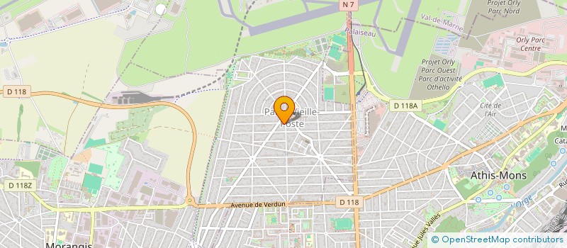 localisation de l'entreprise MADAME VIRGINIE ARGANT  PALAISEAU