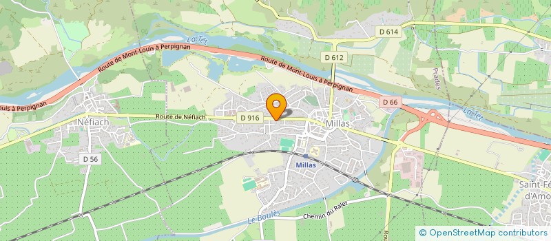 localisation de l'entreprise MADAME VIRGINIE ARGENCE  MILLAS