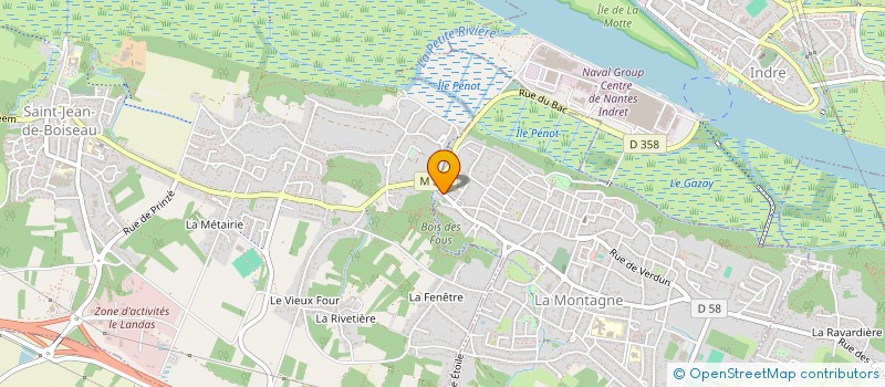 localisation de l'entreprise MADAME VIRGINIE ARNAUD  LA MONTAGNE