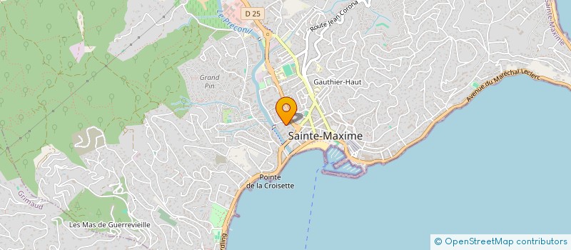 localisation de l'entreprise MADAME VIRGINIE ARNOULD à SAINTE-MAXIME