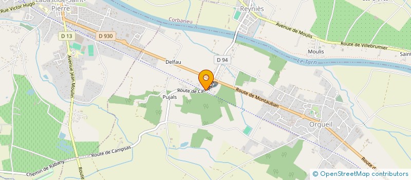 localisation de l'entreprise MADAME VIRGINIE ARPIN  ORGUEIL