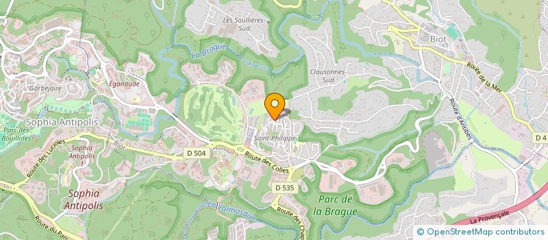 localisation de l'entreprise MADAME VIRGINIE ASTRAUDO  BIOT