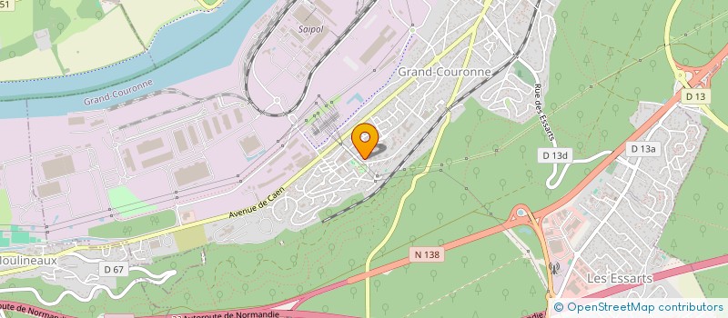 localisation de l'entreprise MADAME VIRGINIE AUBE  GRAND-COURONNE