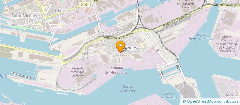 localisation de l'entreprise MADAME VIRGINIE AUBER  LE HAVRE