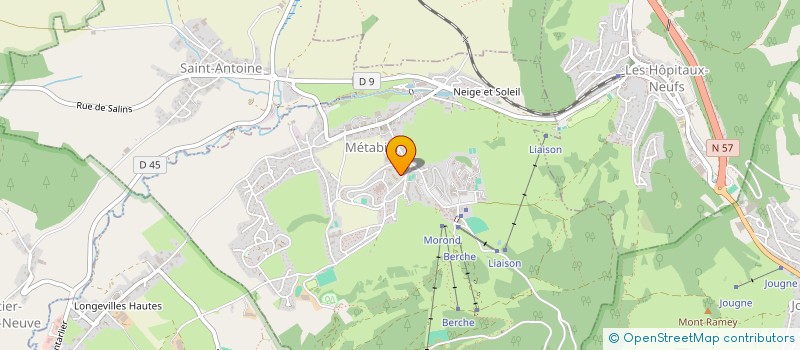 localisation de l'entreprise MADAME VIRGINIE AUBRY  METABIEF