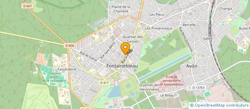 localisation de l'entreprise MADAME VIRGINIE AUDAT  FONTAINEBLEAU