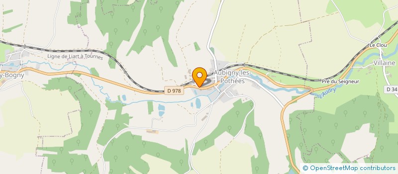 localisation de l'entreprise MADAME VIRGINIE-AURELIE PIRAUX-MARTEAUX  AUBIGNY-LES-POTHEES