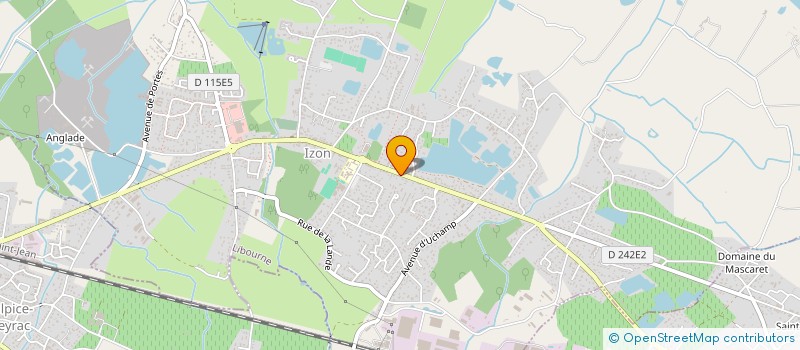 localisation de l'entreprise MADAME VIRGINIE BACHELLEREAU  IZON