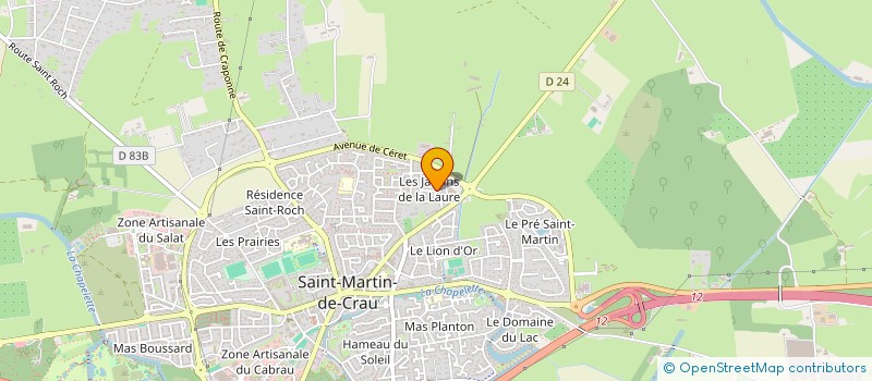 localisation de l'entreprise MADAME VIRGINIE BADOURET à SAINT-MARTIN-DE-CRAU