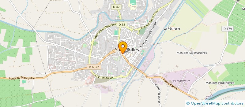 localisation de l'entreprise MADAME VIRGINIE BALDINI  SAINT-GILLES