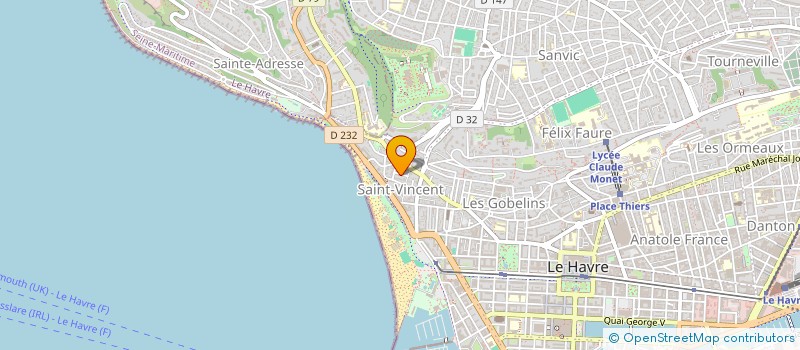 localisation de l'entreprise MADAME VIRGINIE BARAN  LE HAVRE