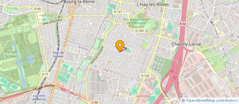 localisation de l'entreprise MADAME VIRGINIE BARBER  L'HAY-LES-ROSES