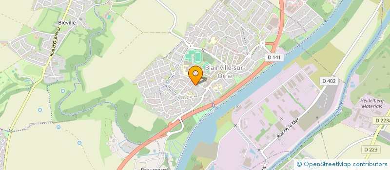 localisation de l'entreprise MADAME VIRGINIE BARBEY  BLAINVILLE-SUR-ORNE