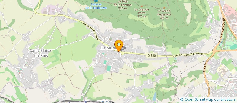 localisation de l'entreprise MADAME VIRGINIE BARBIER  LA MURETTE