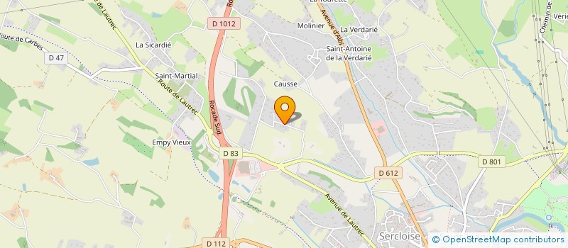 localisation de l'entreprise MADAME VIRGINIE BARDOU  CASTRES