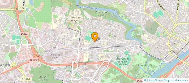 localisation de l'entreprise MADAME VIRGINIE BAROIN à ANGERS