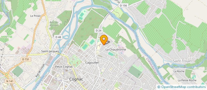 localisation de l'entreprise MADAME VIRGINIE BARON  CHATEAUBERNARD