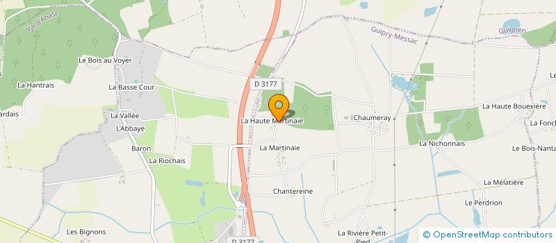 localisation de l'entreprise MADAME VIRGINIE BARRAIS à GUIPRY-MESSAC