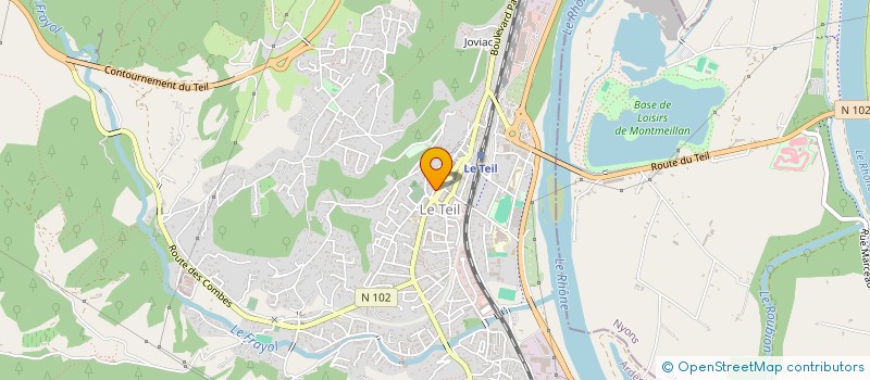 localisation de l'entreprise MADAME VIRGINIE BARRE  LE TEIL