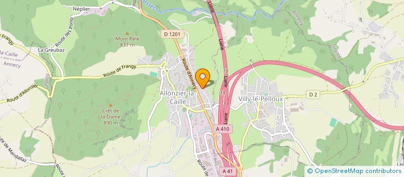 localisation de l'entreprise MADAME VIRGINIE BARTOLINI  ALLONZIER-LA-CAILLE