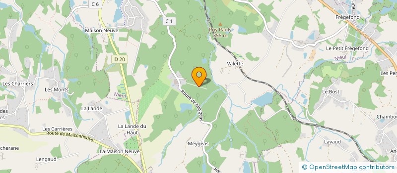 localisation de l'entreprise MADAME VIRGINIE BATISSOU  SAINT-JUNIEN