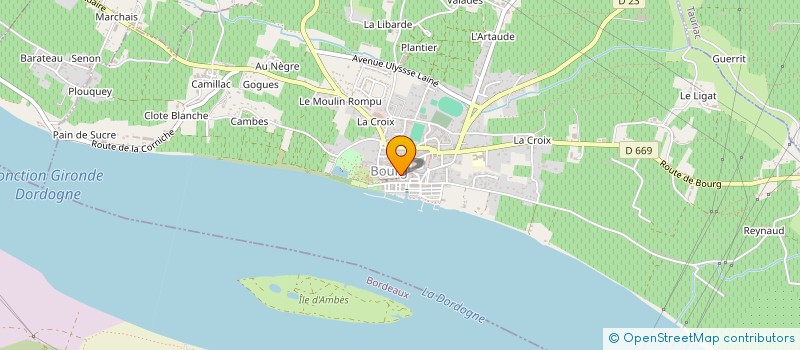 localisation de l'entreprise MADAME VIRGINIE BAUDRY  BOURG