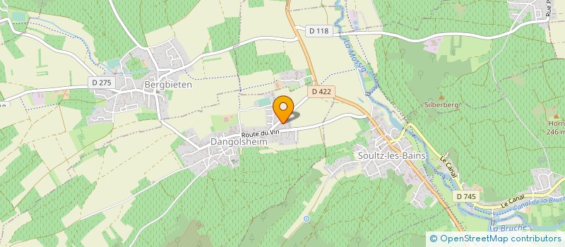 localisation de l'entreprise MADAME VIRGINIE BAUER  DANGOLSHEIM