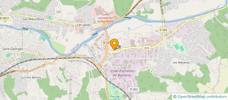 localisation de l'entreprise MADAME VIRGINIE BEBOT  BOULAZAC ISLE MANOIRE