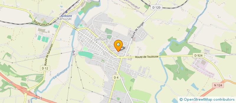 localisation de l'entreprise MADAME VIRGINIE BECOYE  CAZAUX-SAVES